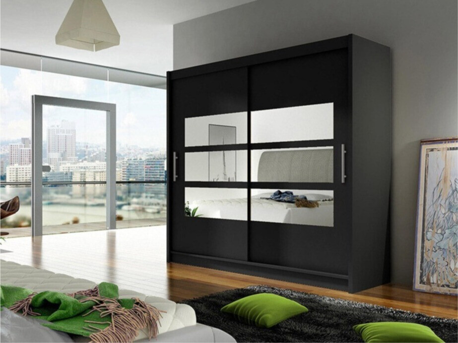 Skapis Closico 101 (Melns)