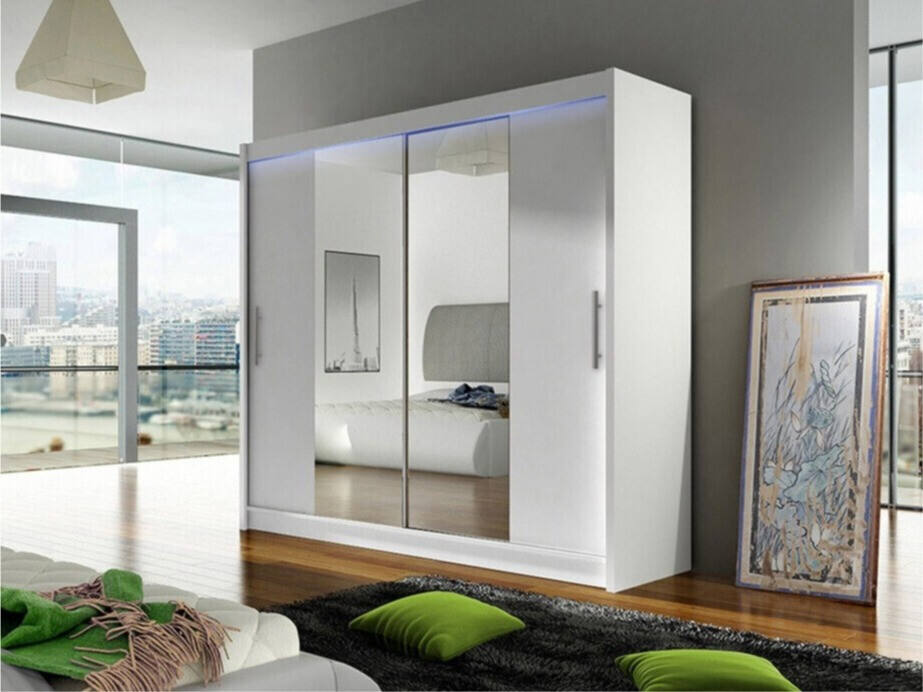 Skapis Closico 123 (Balts)