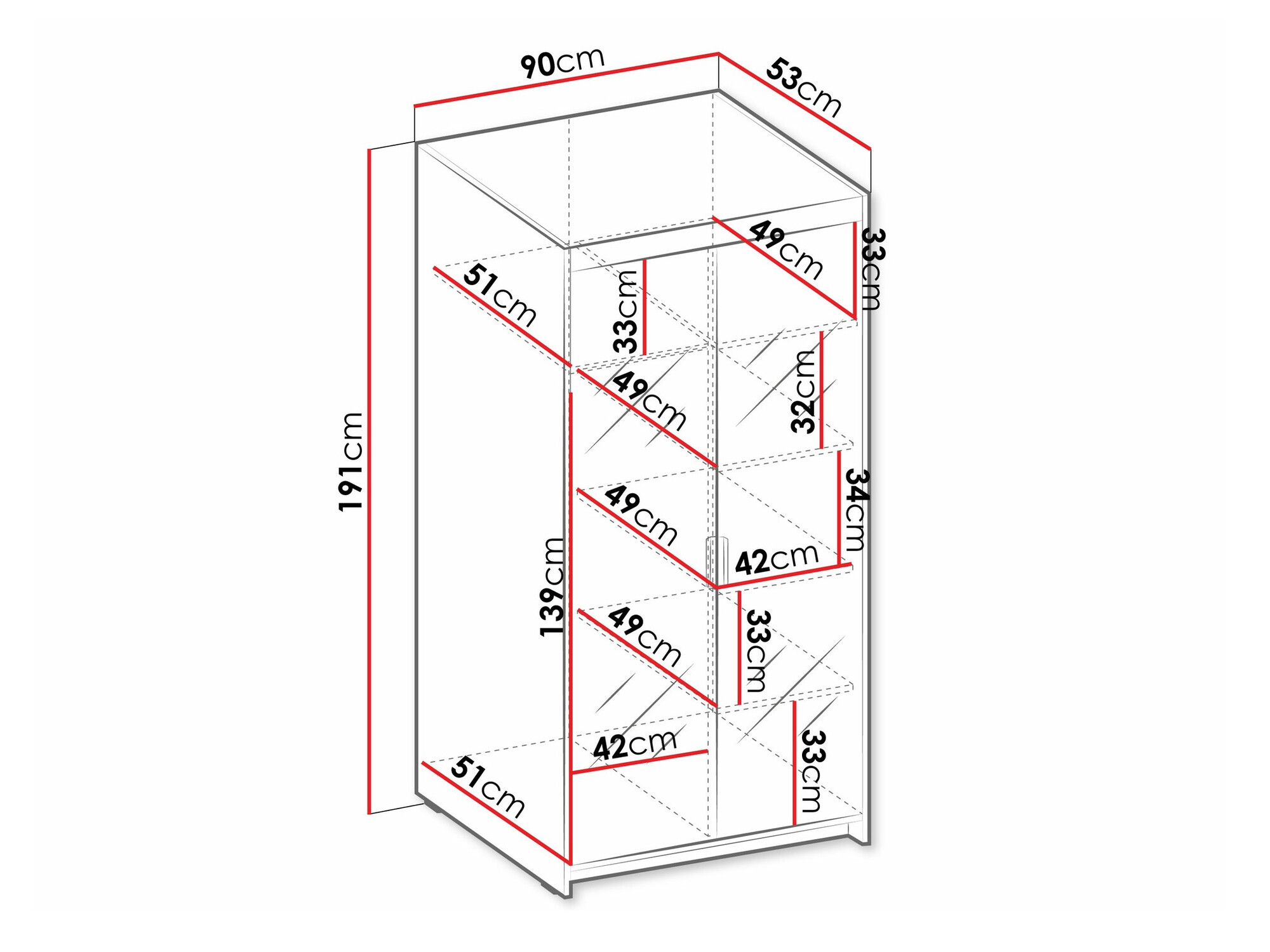Шкаф Novduni 114 (Дуб лефкас)