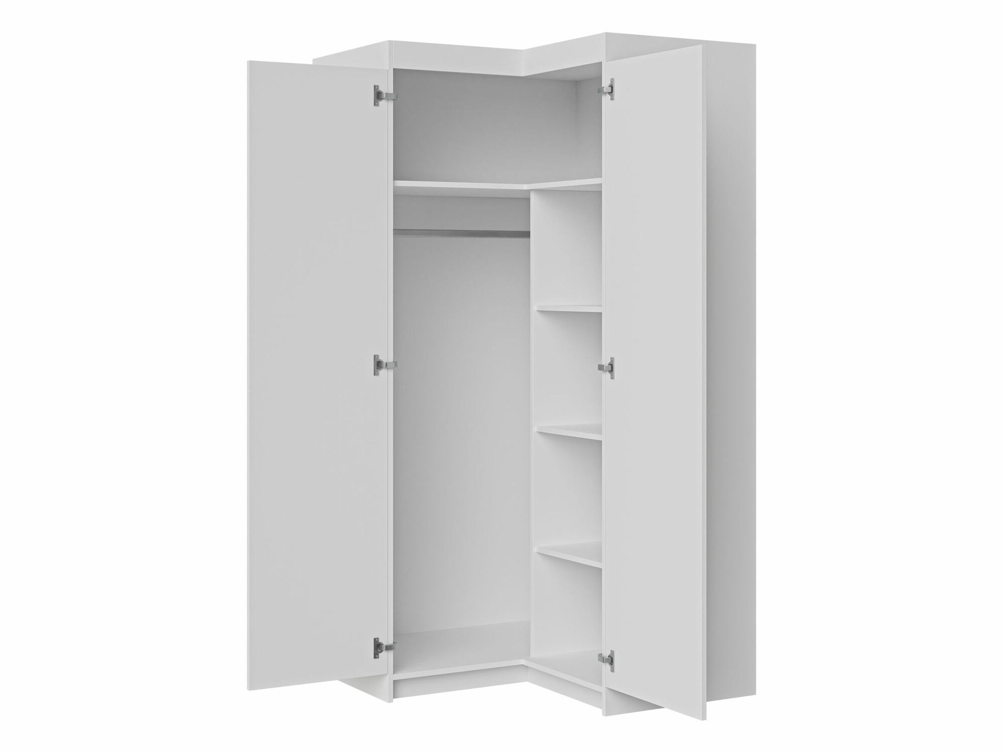 Stūra skapis Novduni 116 (Balts)