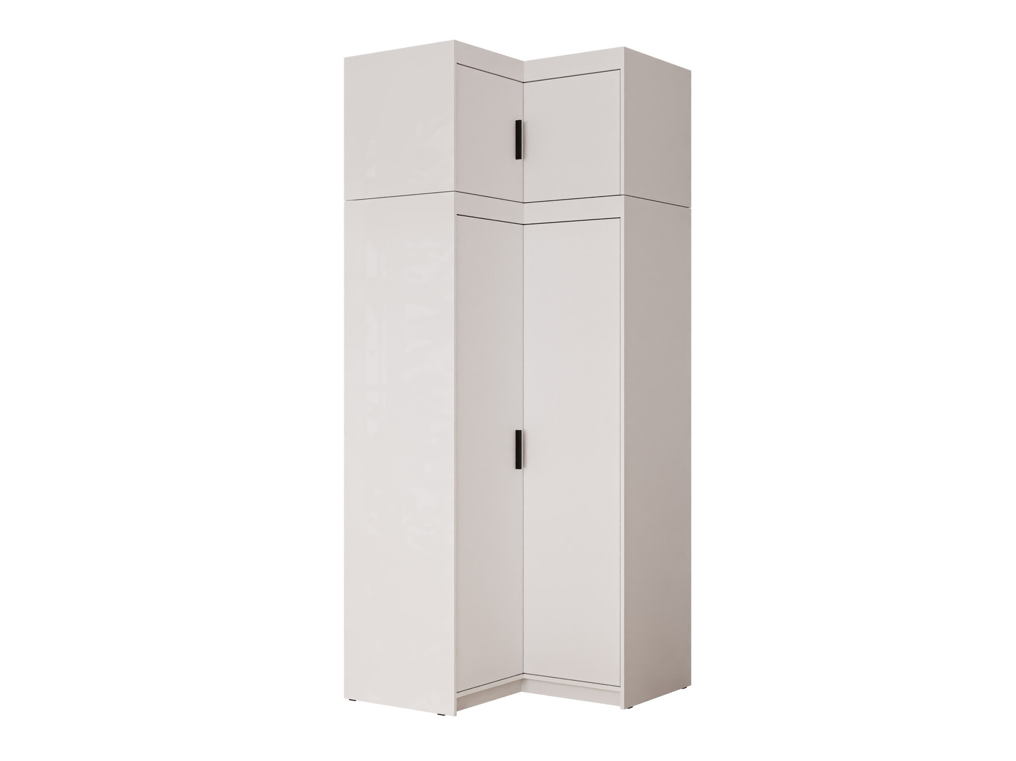 Stūra skapis Novduni 121 (Balts)