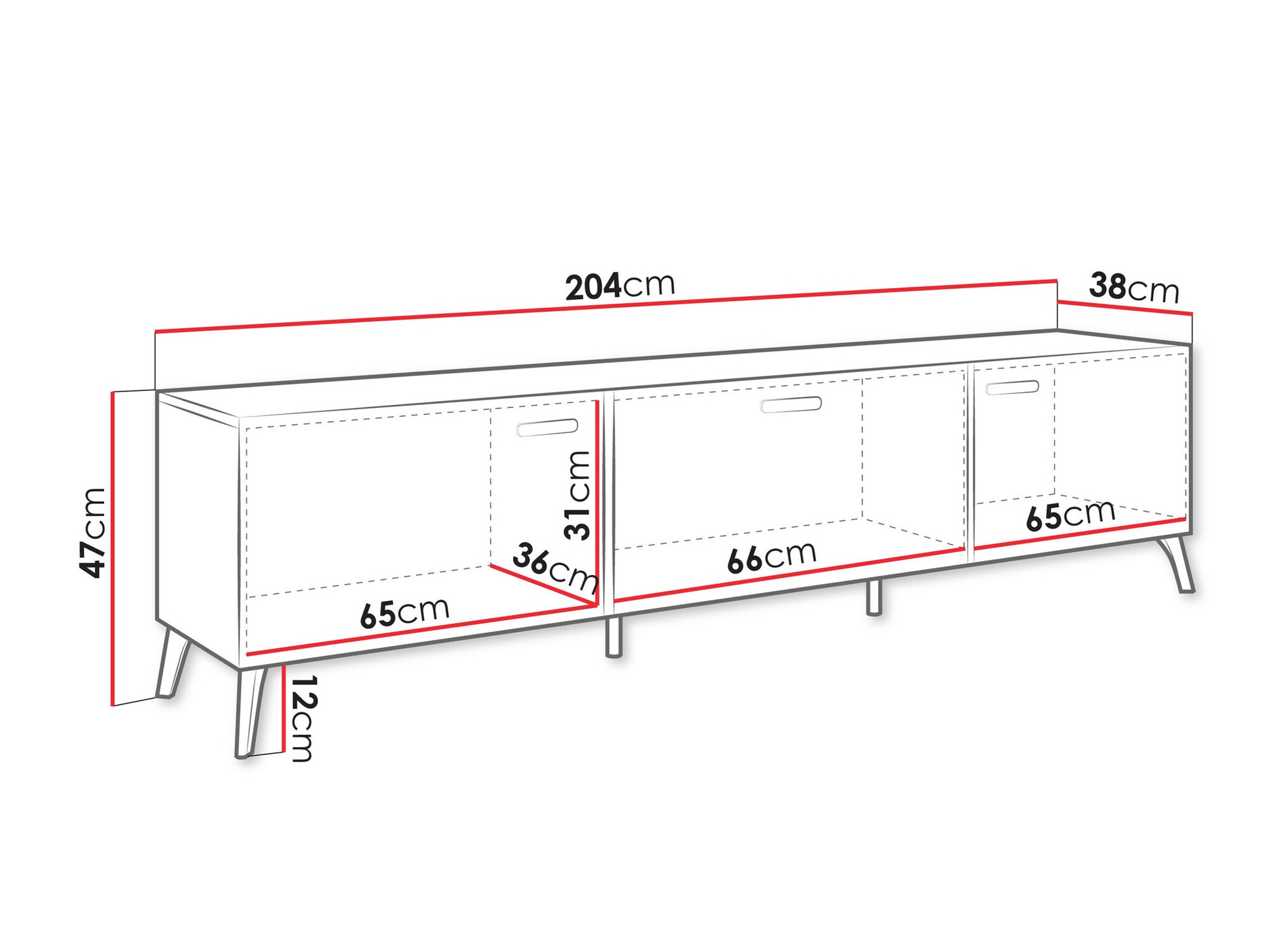 ТВ тумба Comfivo Teslomo 110 (Кашемир + Глянцевый кашемир)