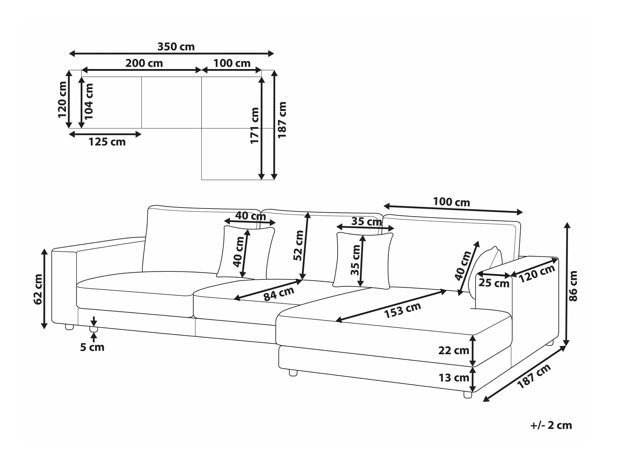 Stūra dīvāns Berwyn 2485 (Gaiši pelēks)