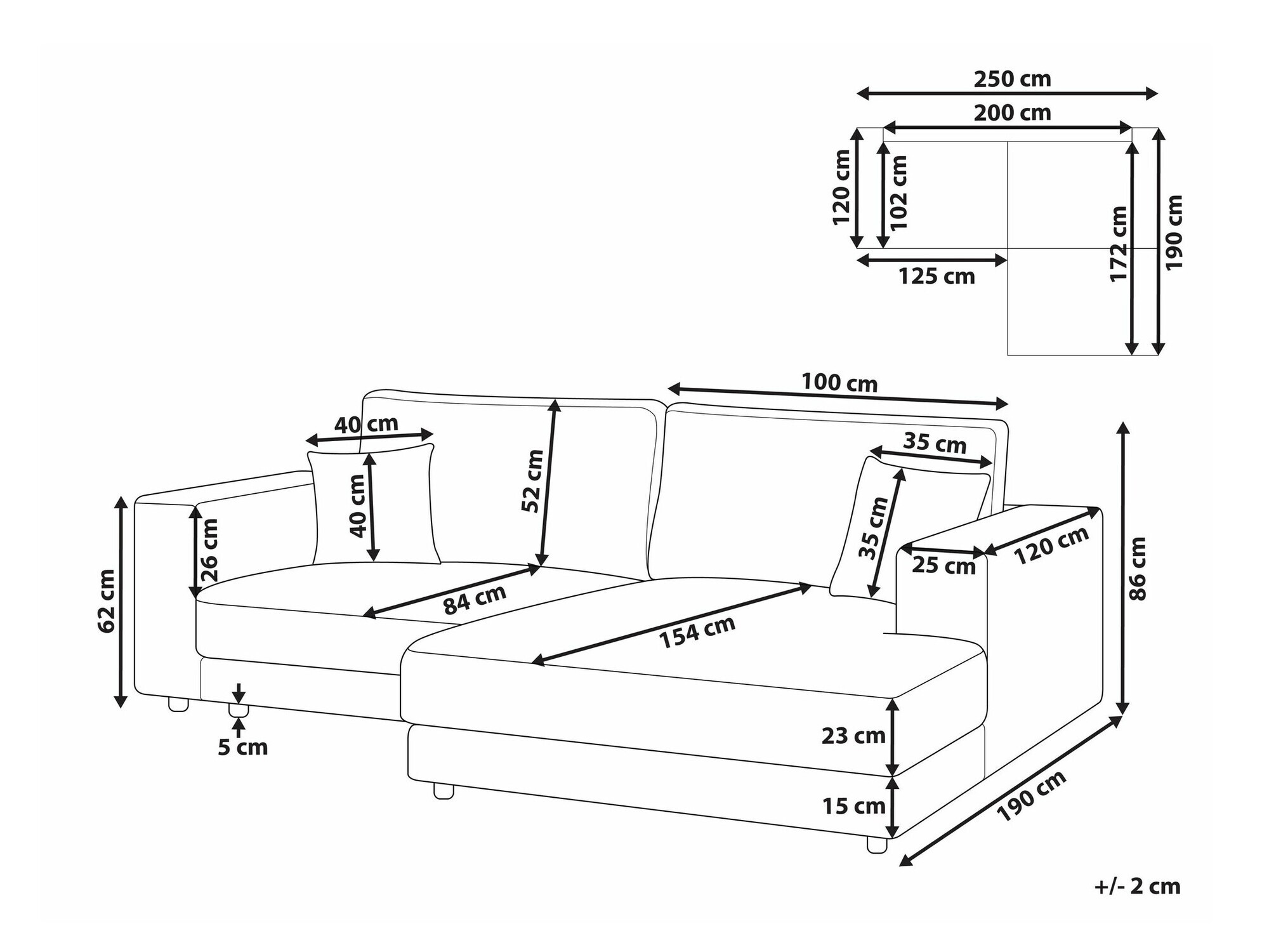 Угловой диван Berwyn 2486 (Светло-серый)