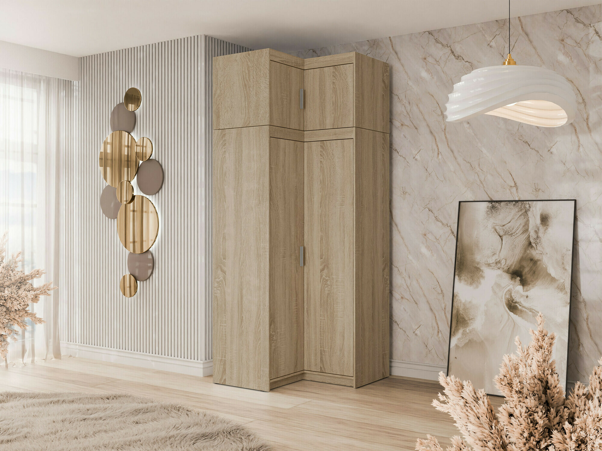 Угловой шкафчик Novduni 118 (Сонома Дуб)