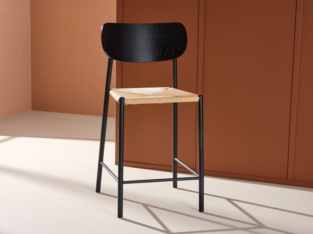 Zemais bāra krēsls Dallas 4705 (Melns + Gaiši brūns)