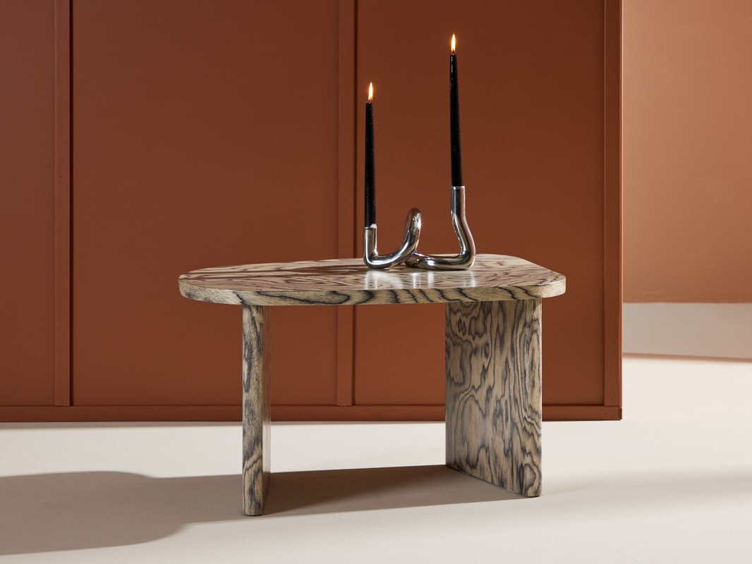 Žurnālu galdiņš Dallas 4214 (Gaišs koks + Pelēks)