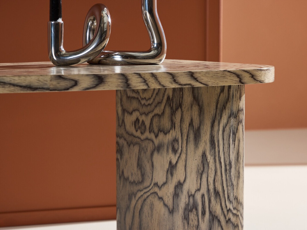 Žurnālu galdiņš Dallas 4214 (Gaišs koks + Pelēks)