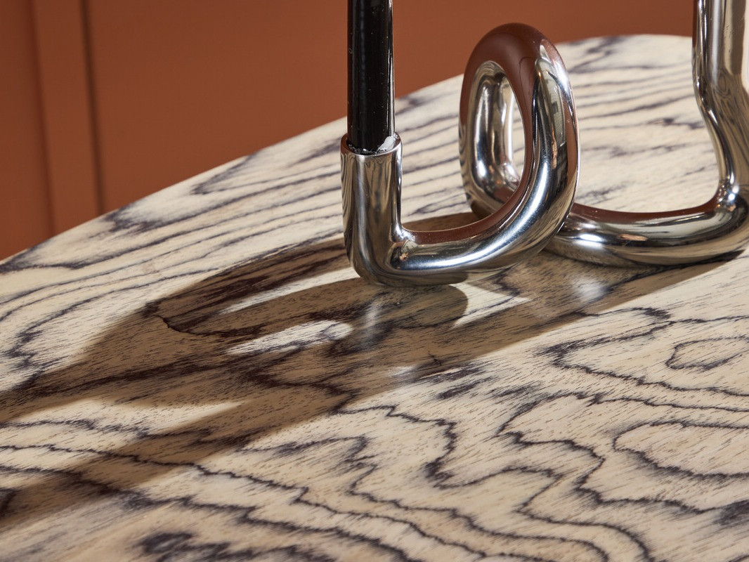 Žurnālu galdiņš Dallas 4214 (Gaišs koks + Pelēks)