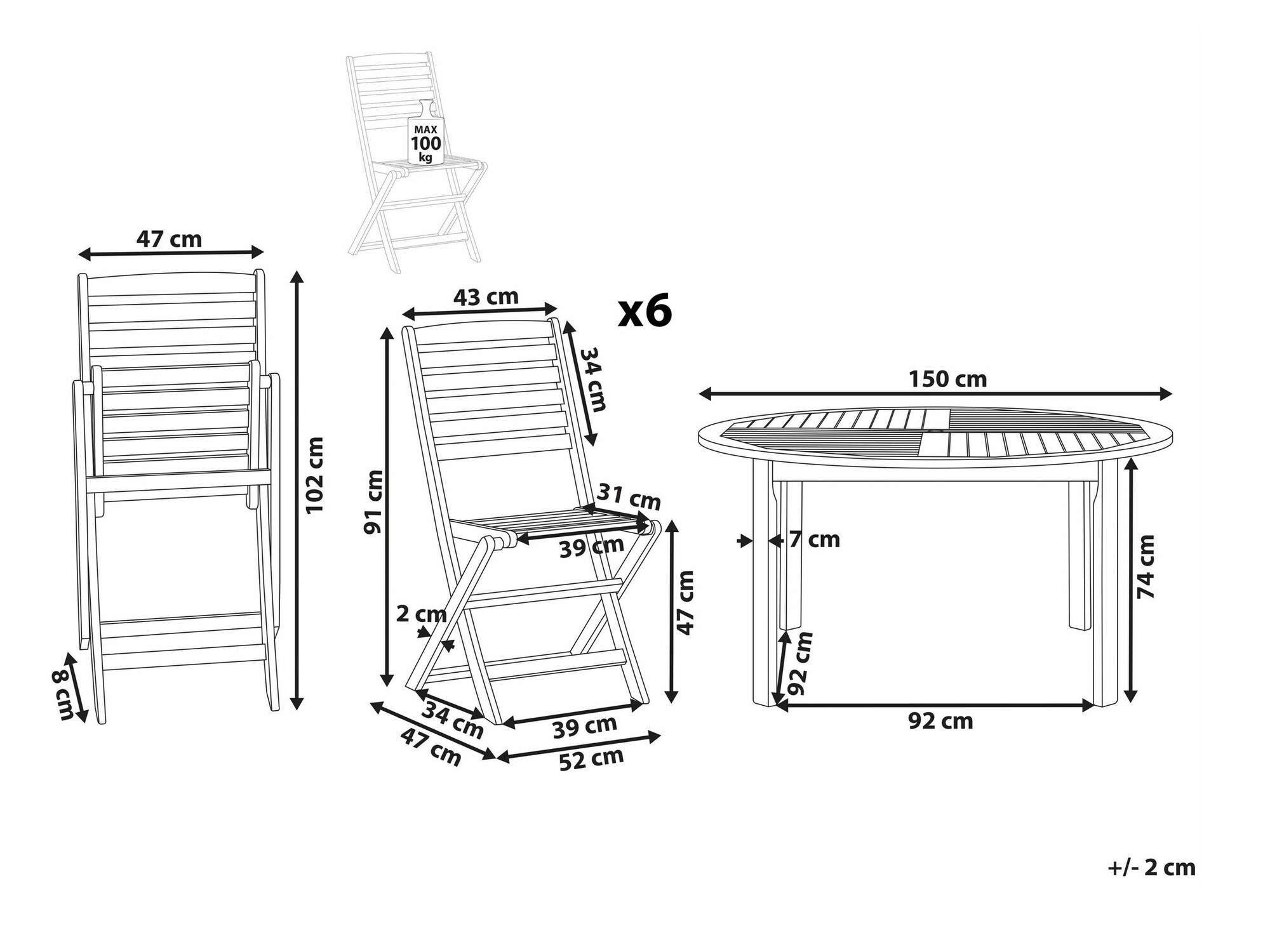 Galds un krēslu komplekts Berwyn 2492