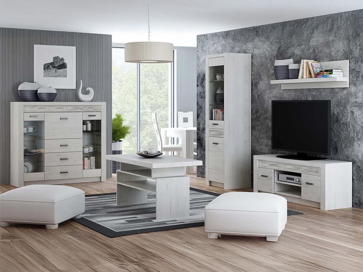 TV galds Serfeno 106 (Amatniecības balts)