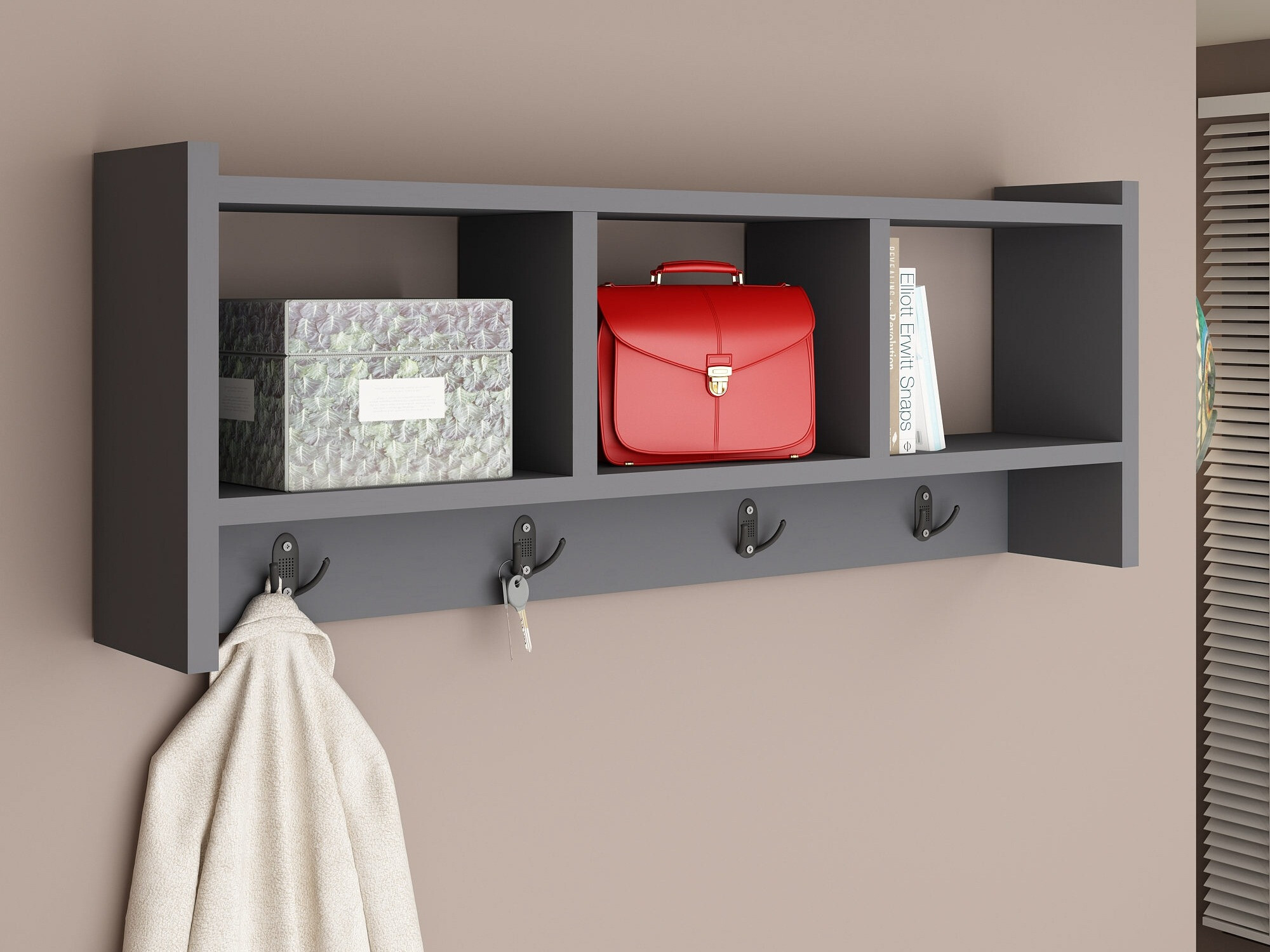 Вешалка Asheboro 163 (Антрацит)