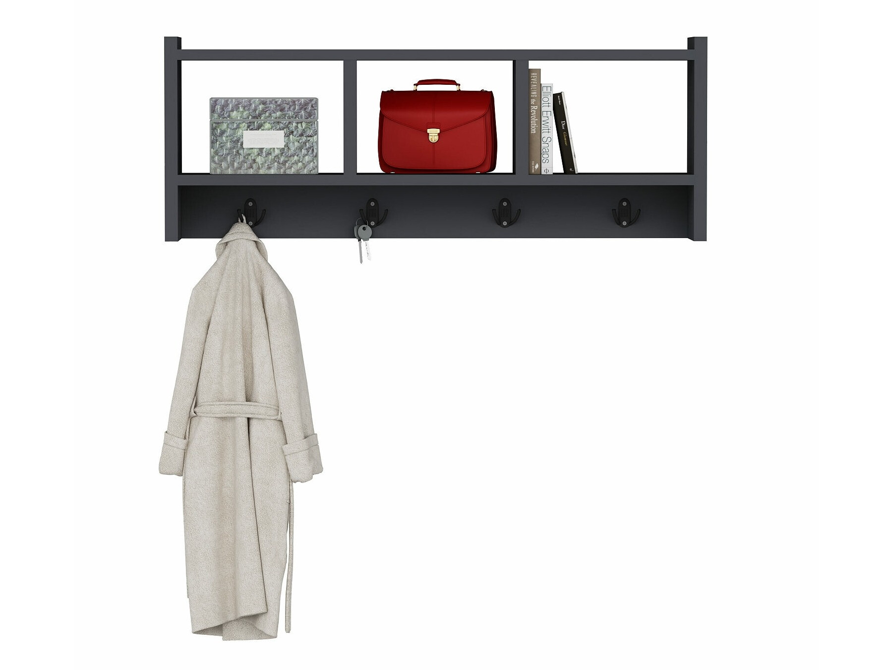 Вешалка Asheboro 163 (Антрацит)