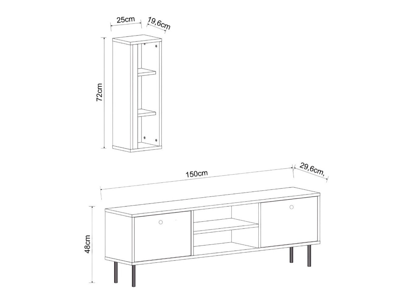 Viesistabas komplekts Asheboro 162