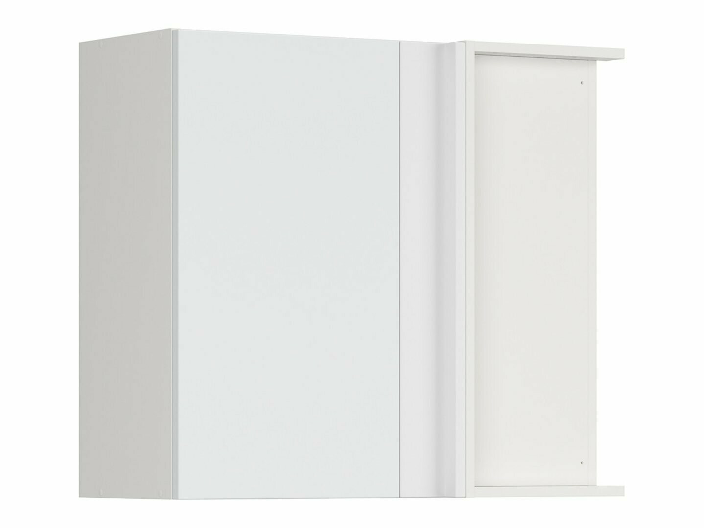 Модульный настенный угловой шкафчик Top White 155