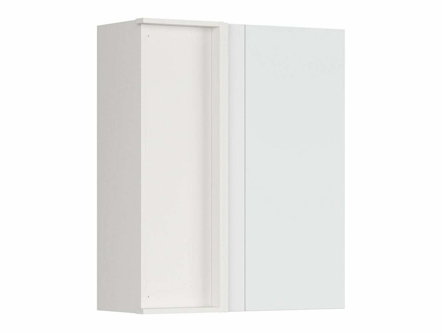 Модульный настенный угловой шкафчик Top White 156