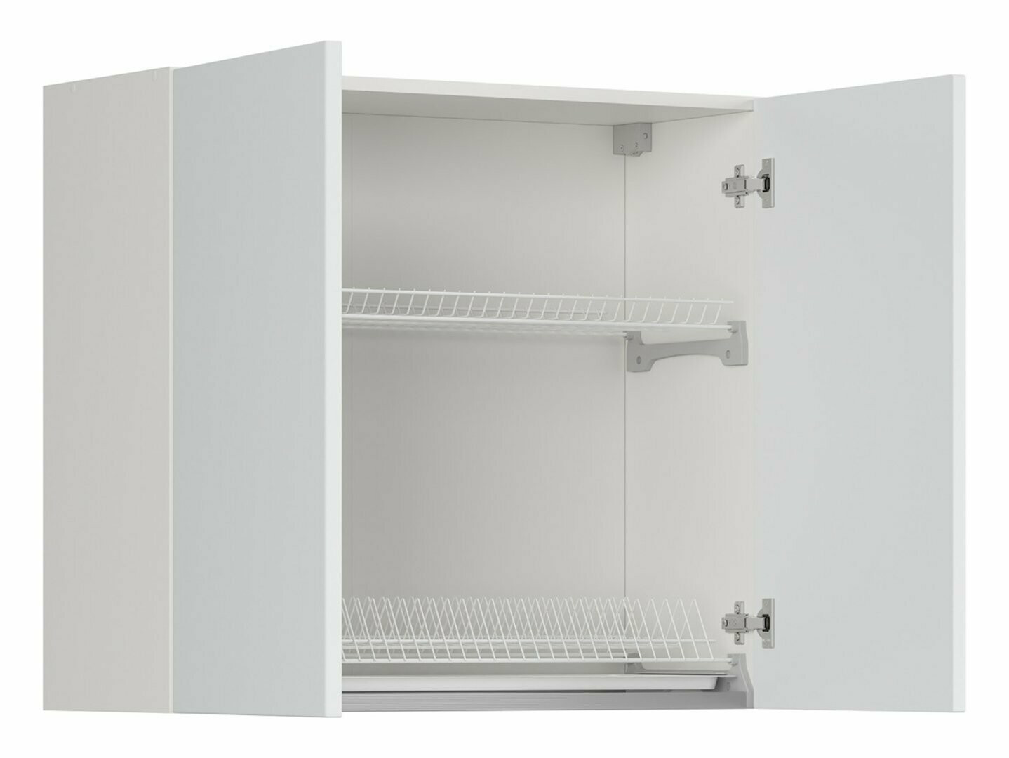 Moduļu piekarams skapis ar trauku žāvētāju Top White 153