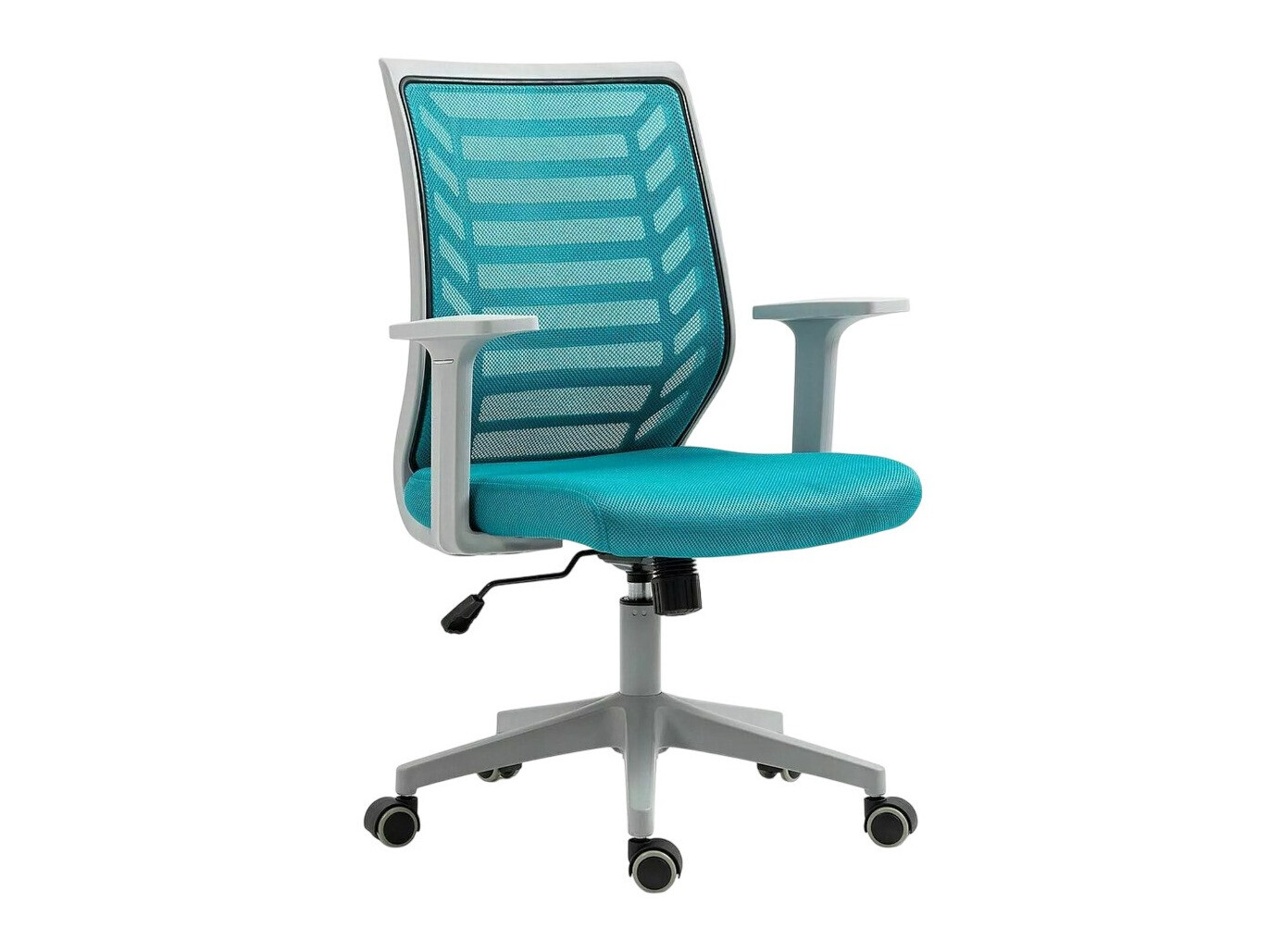 Офисный стул Detroit 694 (Серый + Бирюзовый)