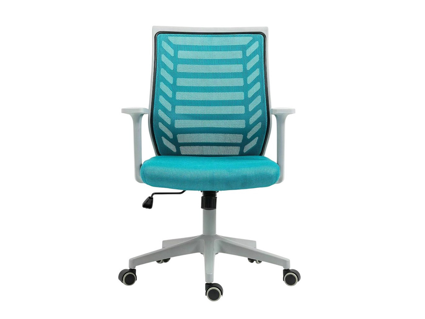 Офисный стул Detroit 694 (Серый + Бирюзовый)