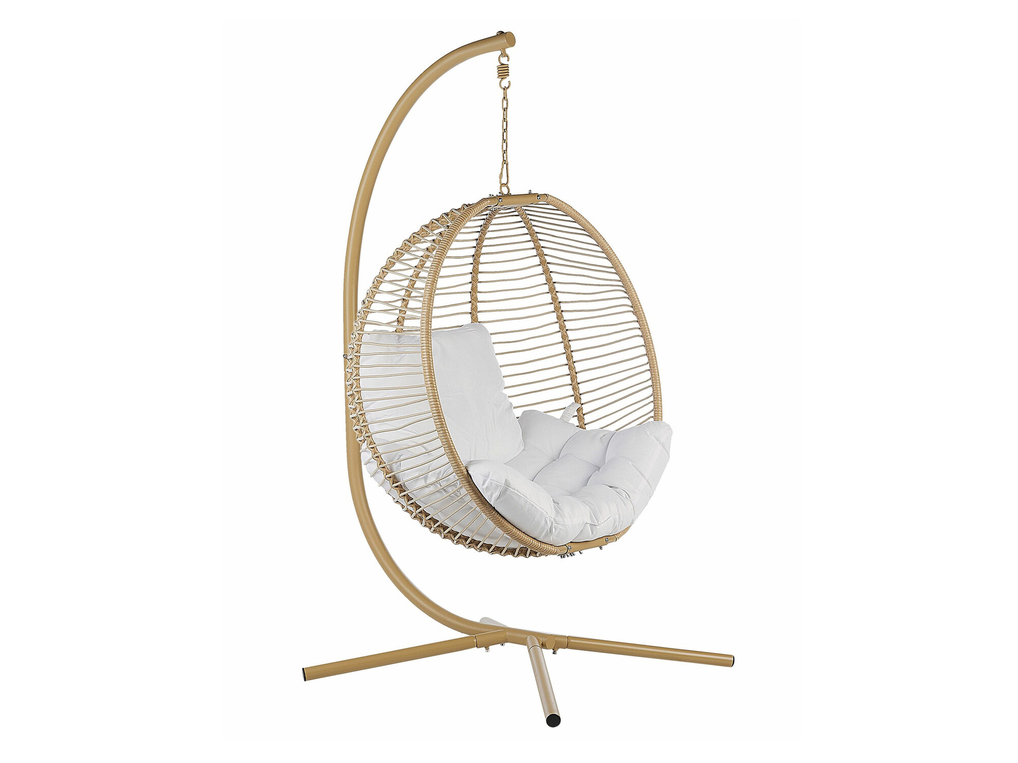 Piekaramais krēsls Berwyn 2502 (Bēšs + Balts)