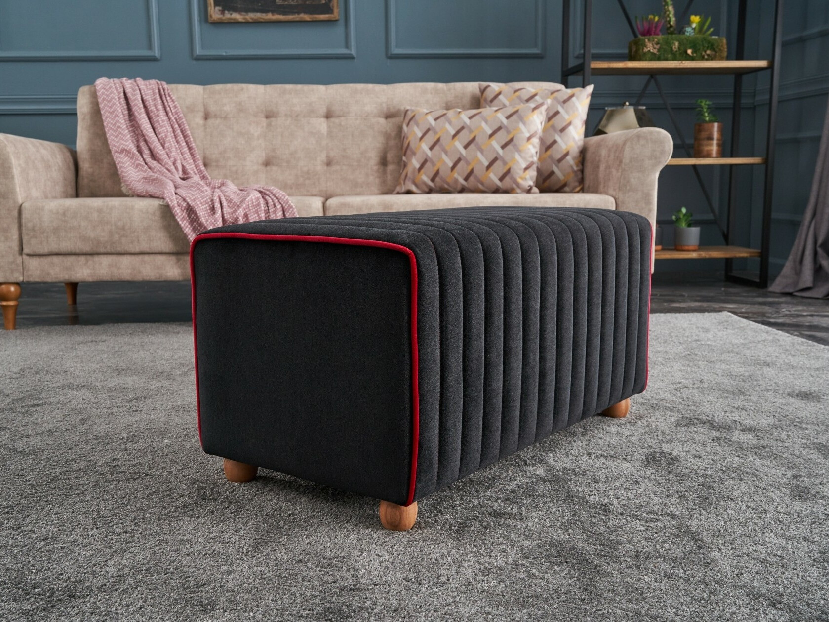 Pufs Altadena 595 (Antracīts)