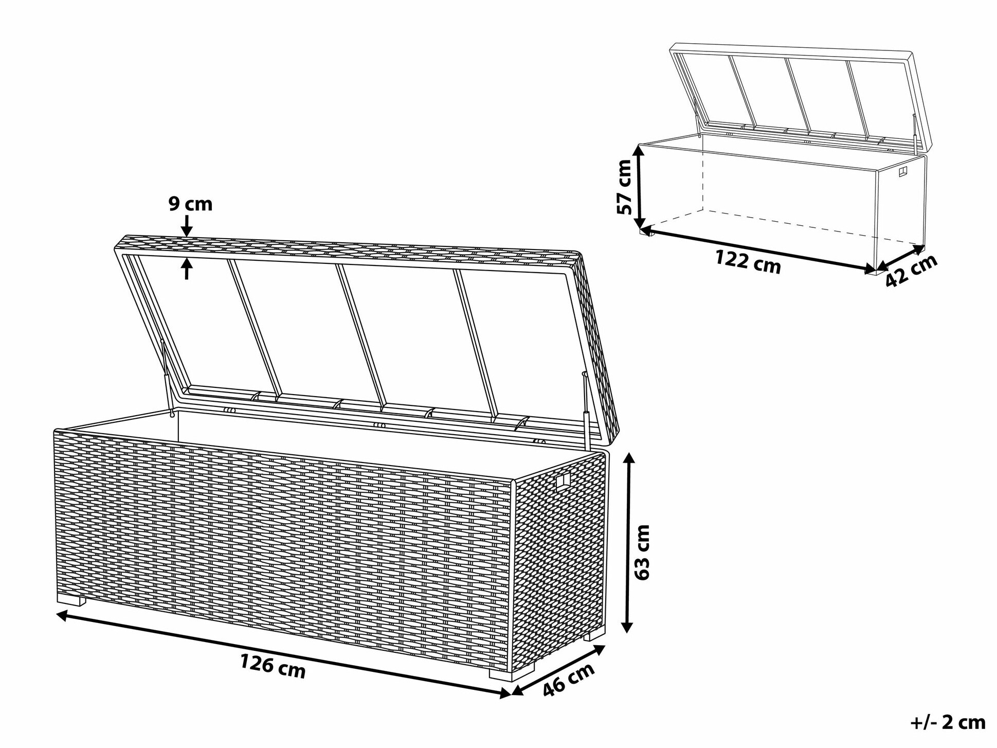 Dārza uzglabāšanas kaste Berwyn 2505 (Brūns)