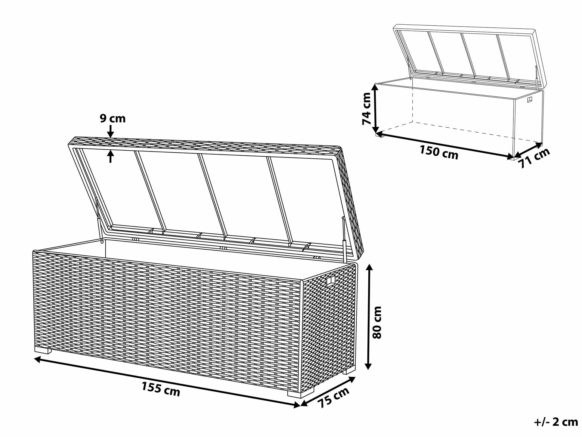 Dārza uzglabāšanas kaste Berwyn 2506 (Brūns)