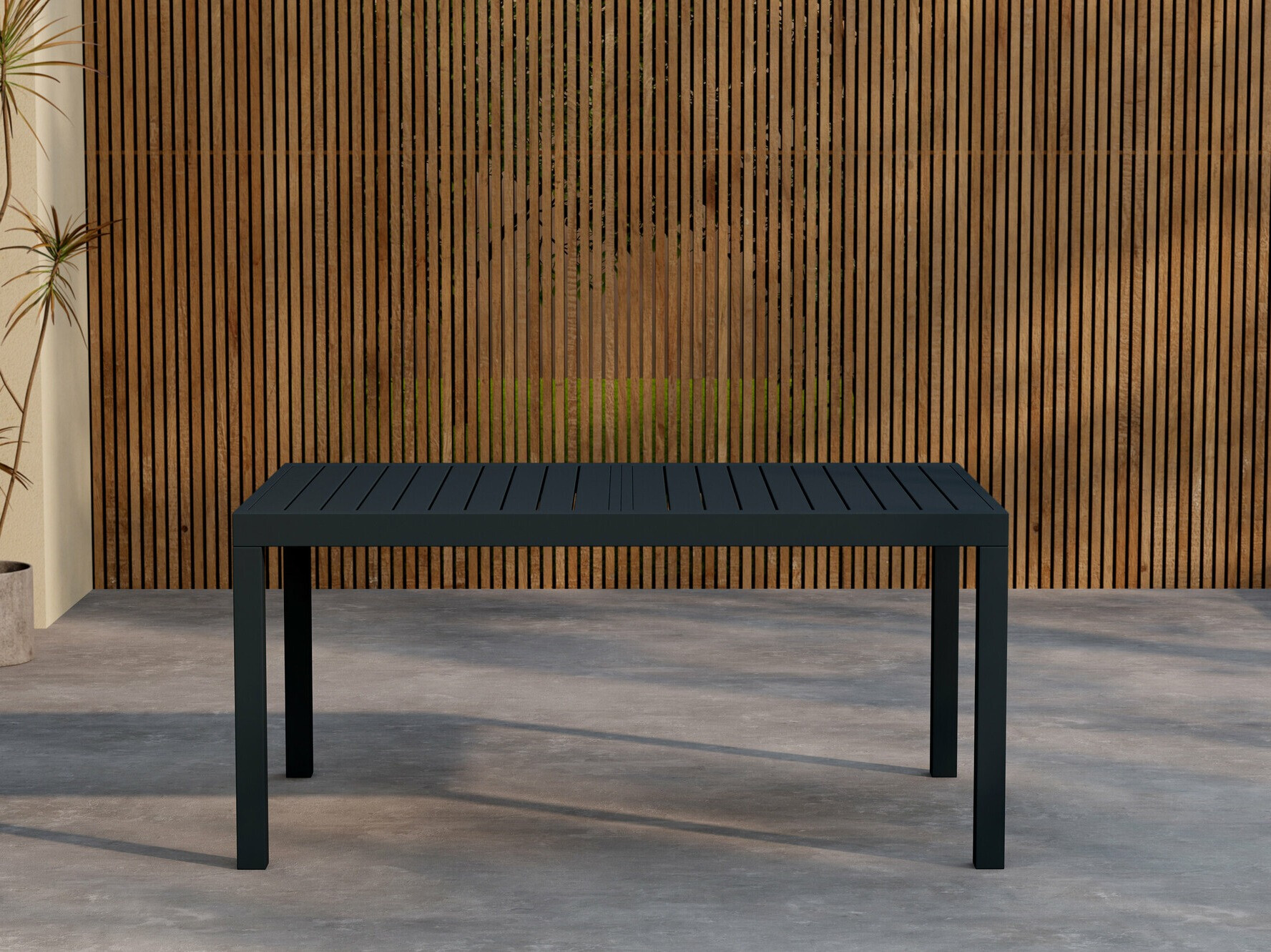 Dārza galds Dallas 4716 (Melns)