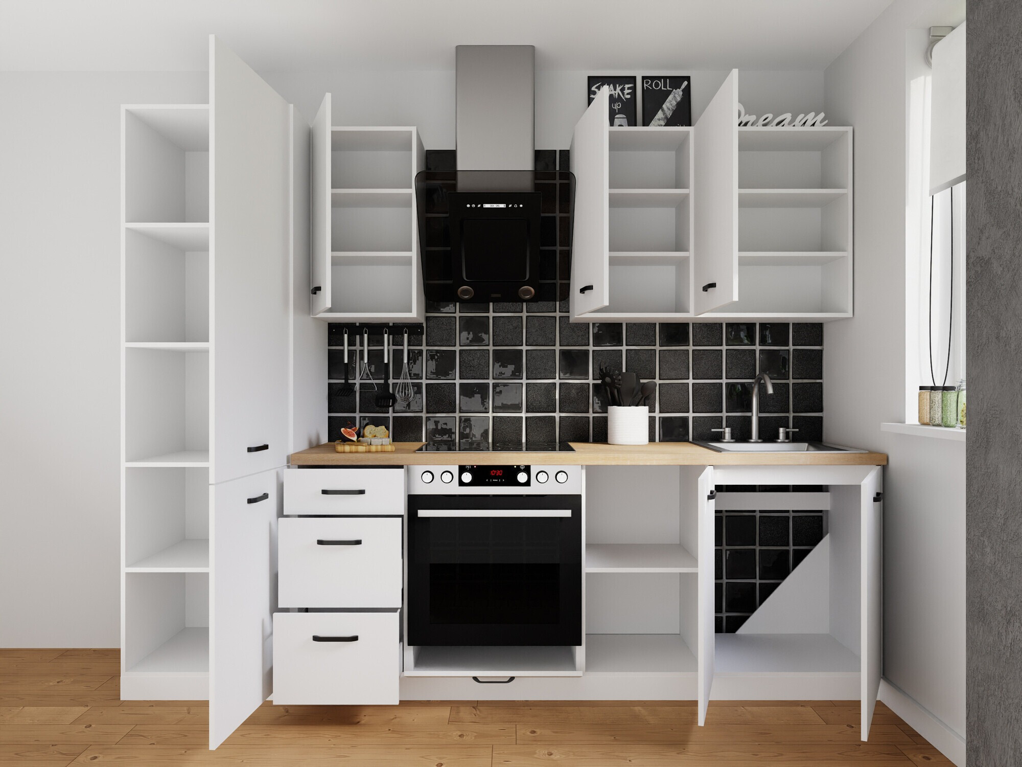 Модульный кухонный гарнитур Top White 167