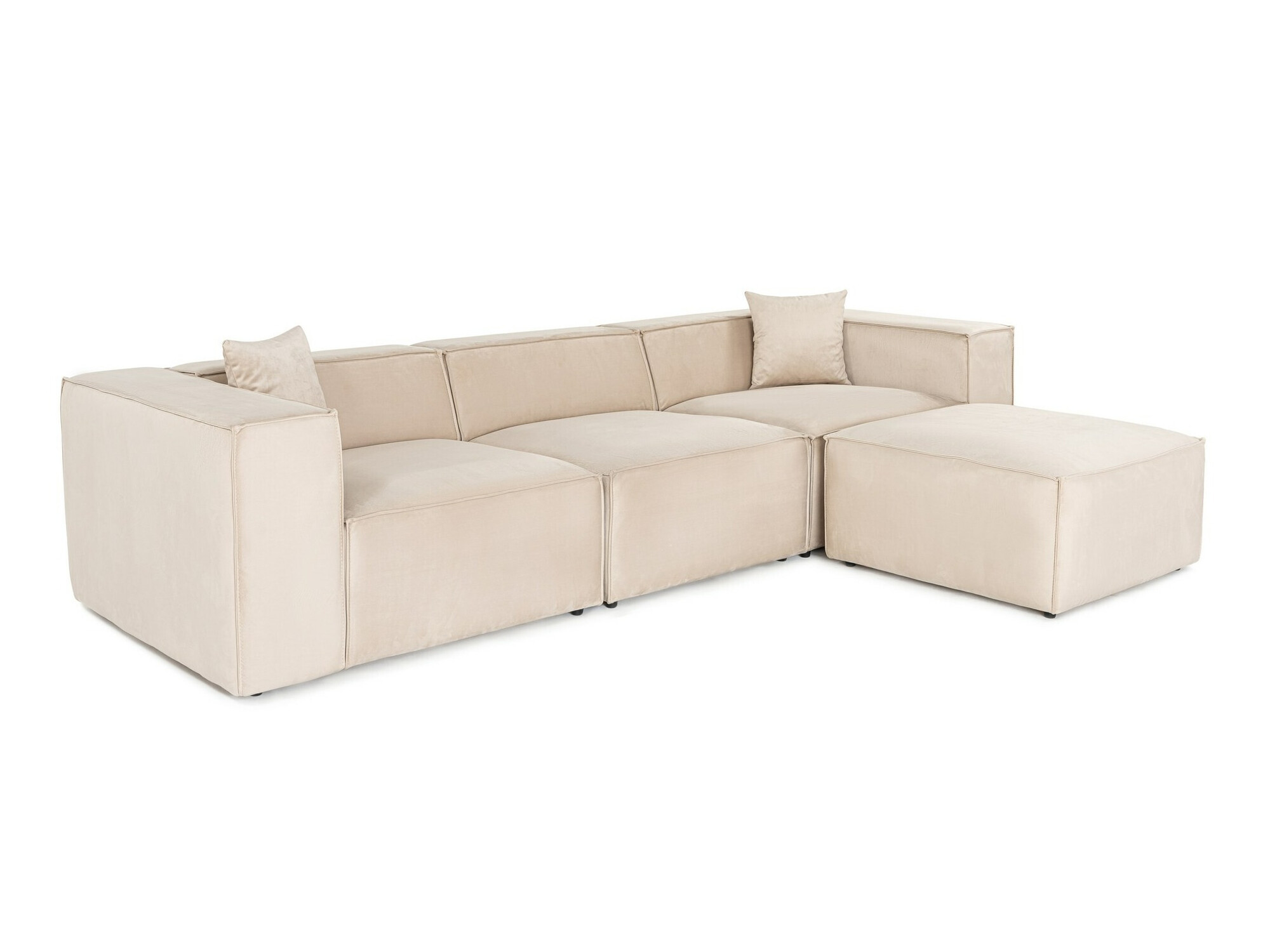 Moduļu stūra dīvāns Fivsoi 102 (Krēms)