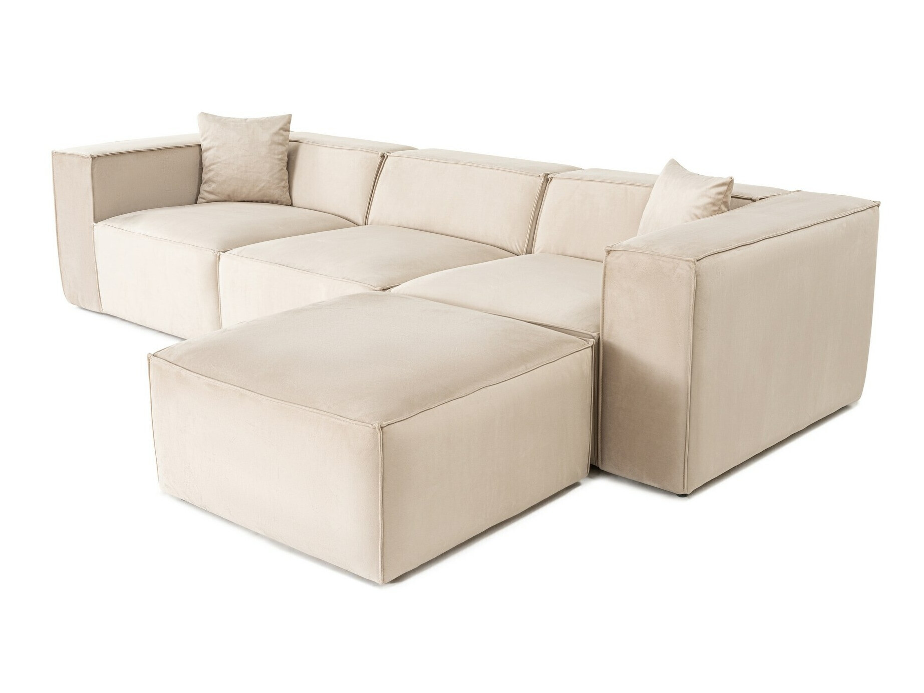 Moduļu stūra dīvāns Fivsoi 102 (Krēms)