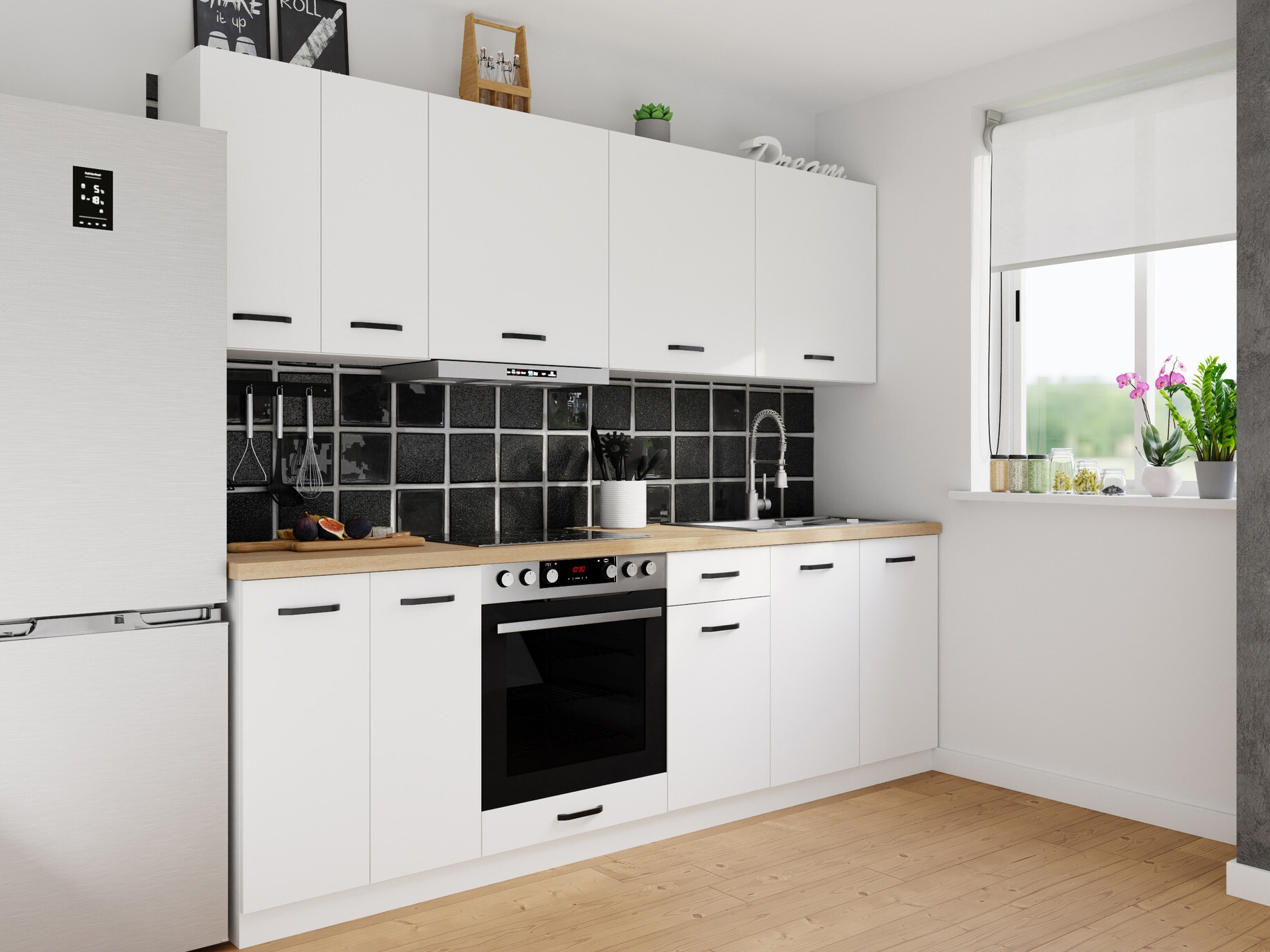 Moduļu virtuves komplekts Top White 169