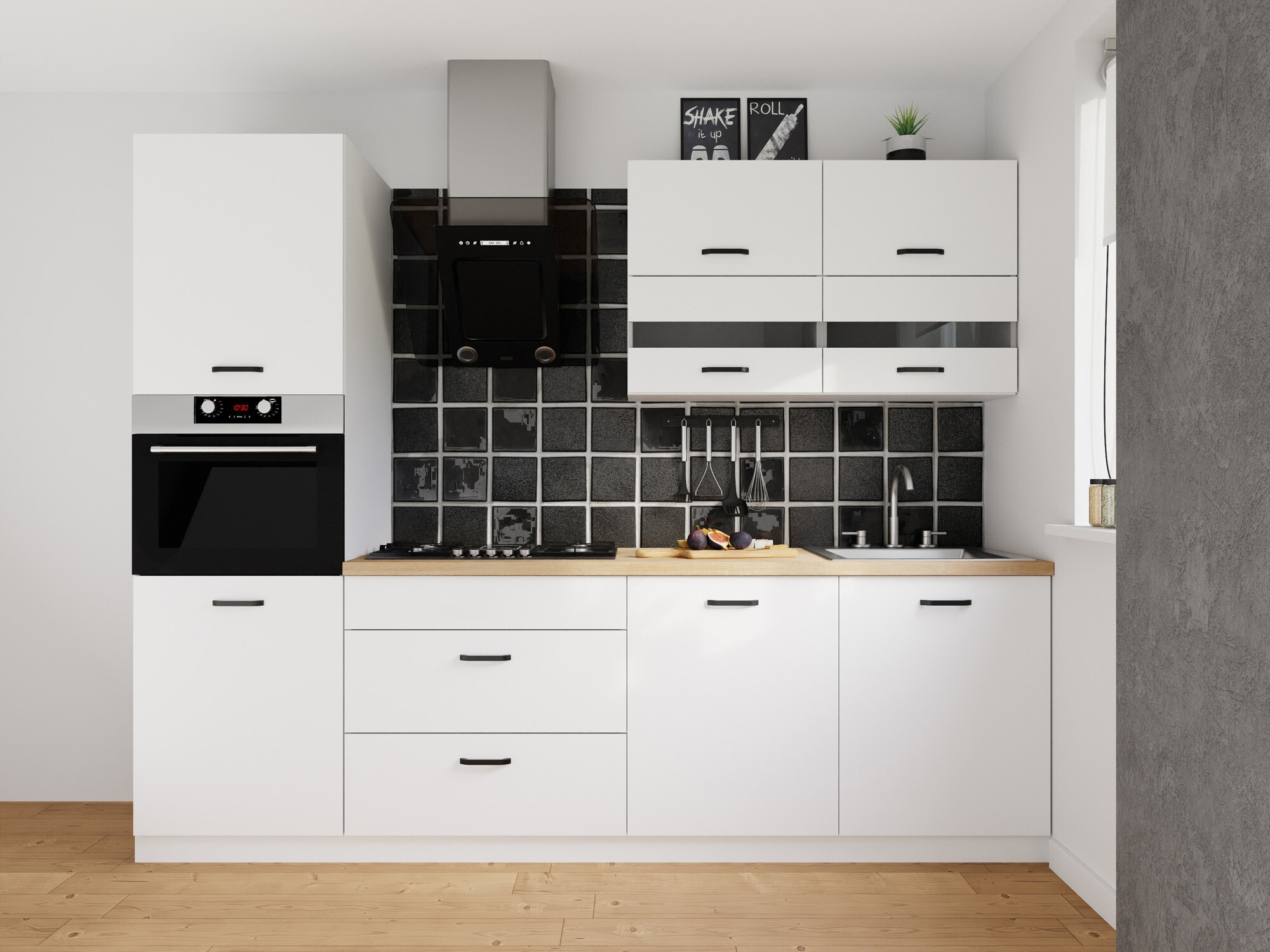 Moduļu virtuves komplekts Top White 170