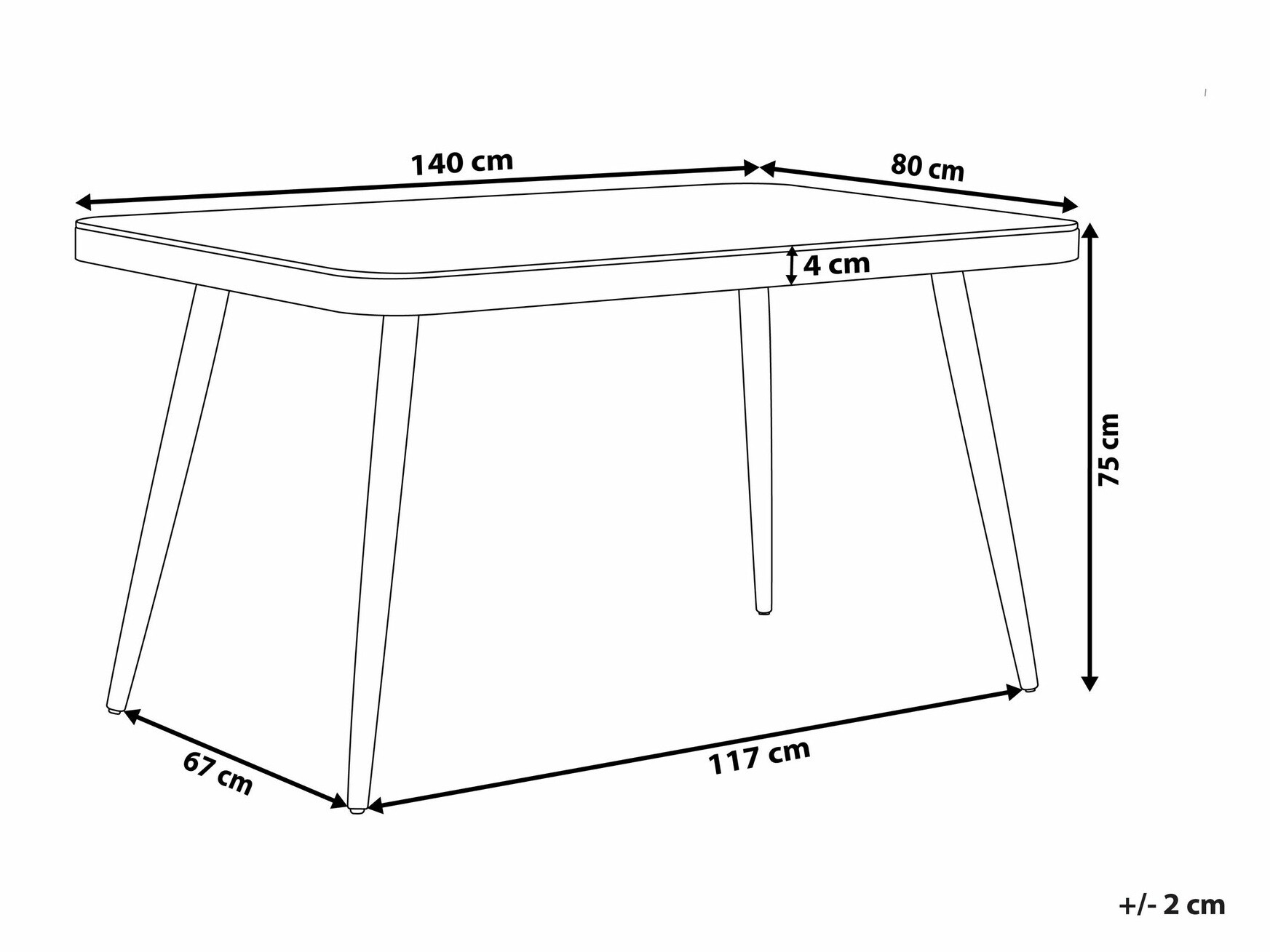 Садовый стол Berwyn 2512