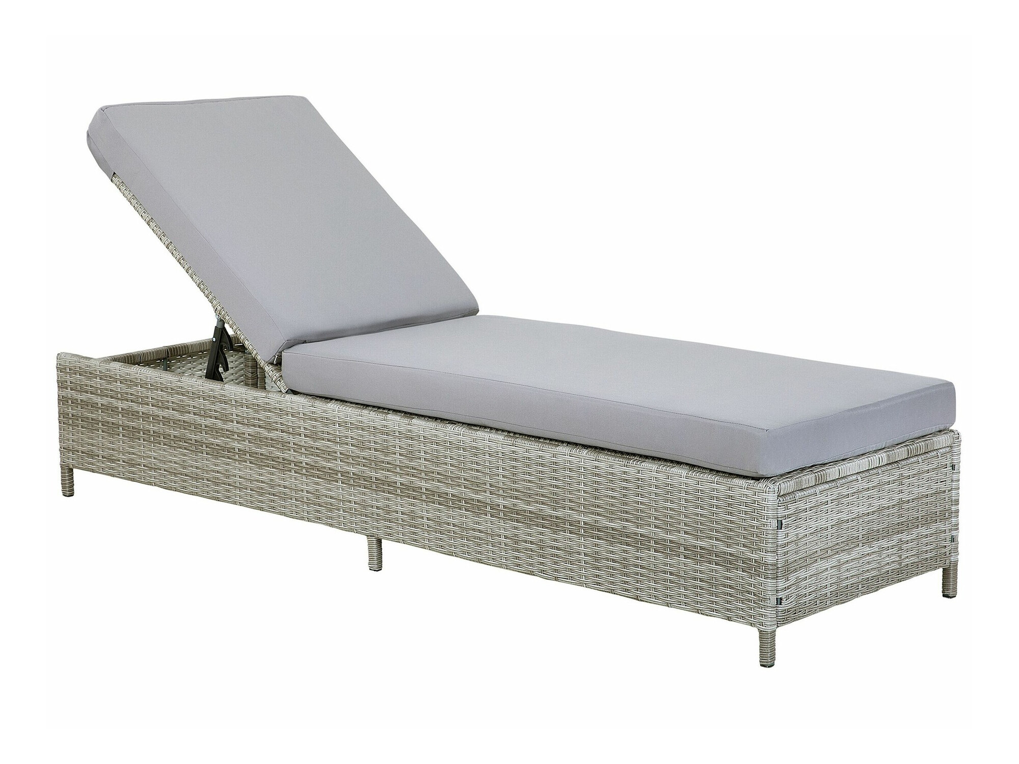 Sauļošanās krēsls Berwyn 2510 (Pelēks)