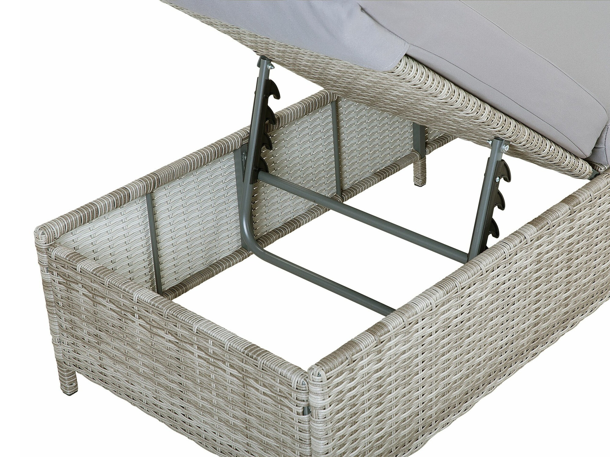 Sauļošanās krēsls Berwyn 2510 (Pelēks)