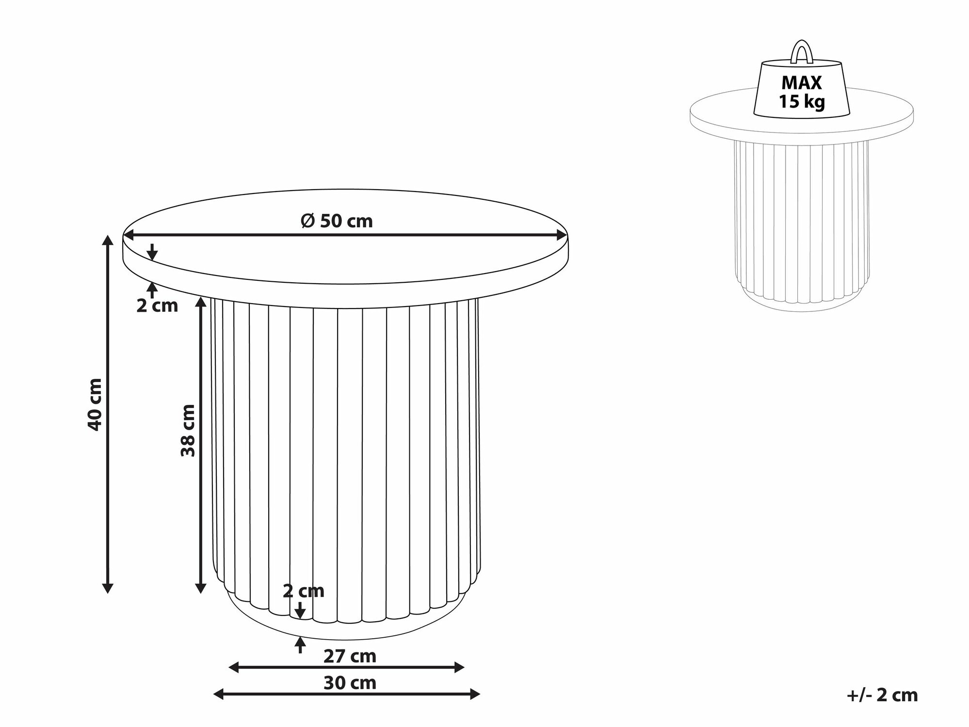 Журнальный столик Berwyn 2509 (Чёрный)
