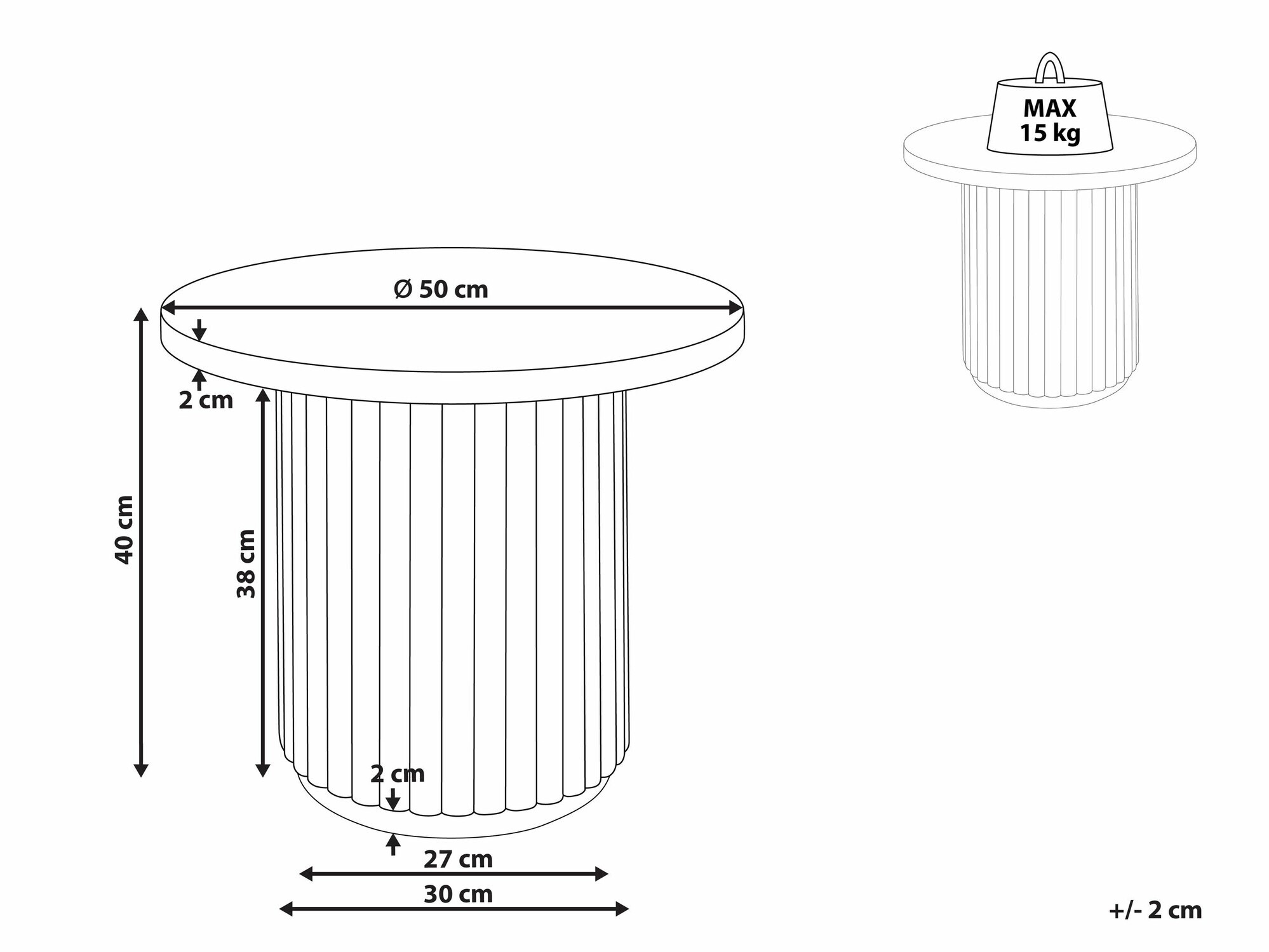 Журнальный столик Berwyn 2509 (Светло-коричневый)