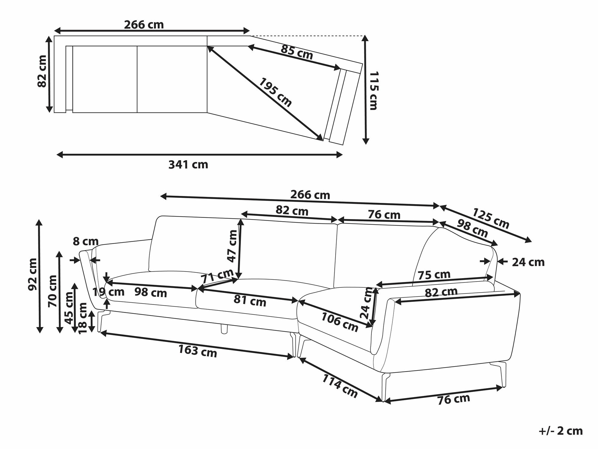 Dīvāns Berwyn 2514 (Bēšs)