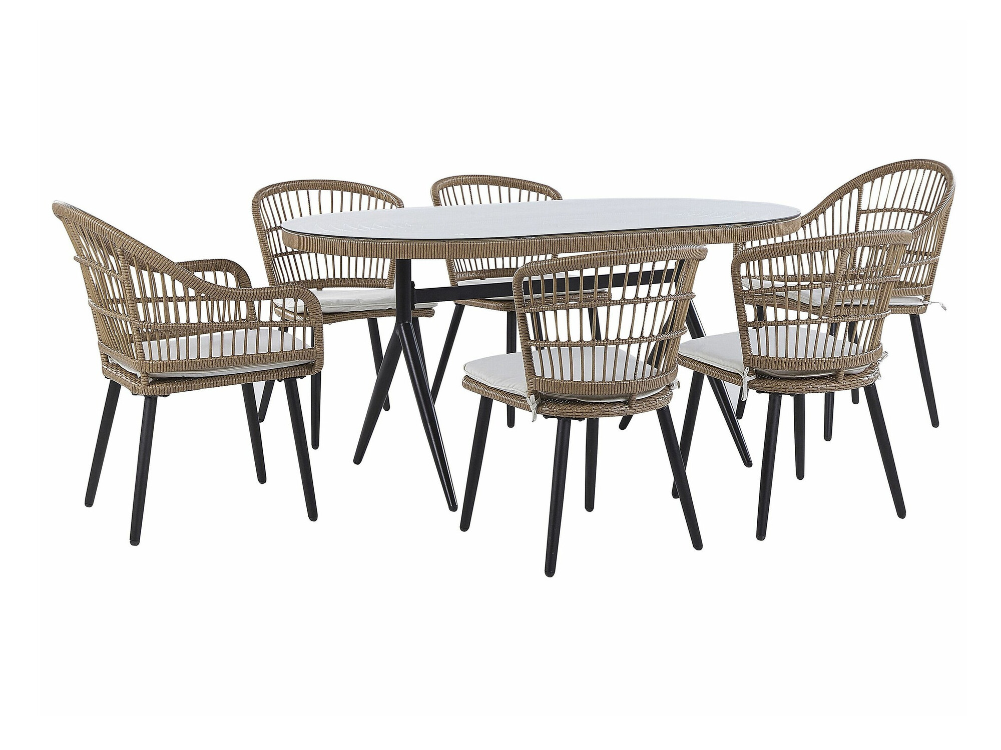 Galds un krēslu komplekts Berwyn 2515 (Bēšs)