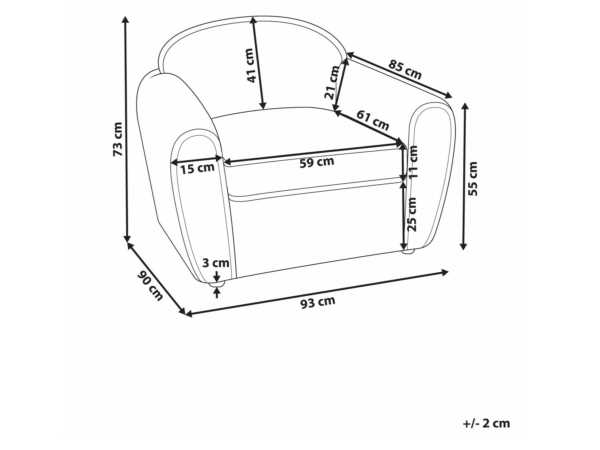Krēsls Berwyn 2519 (Bēšs)