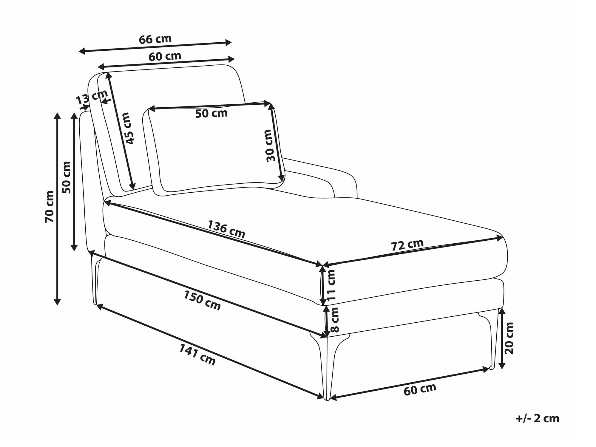 Kušete Berwyn 2518 (Gaiši brūns)
