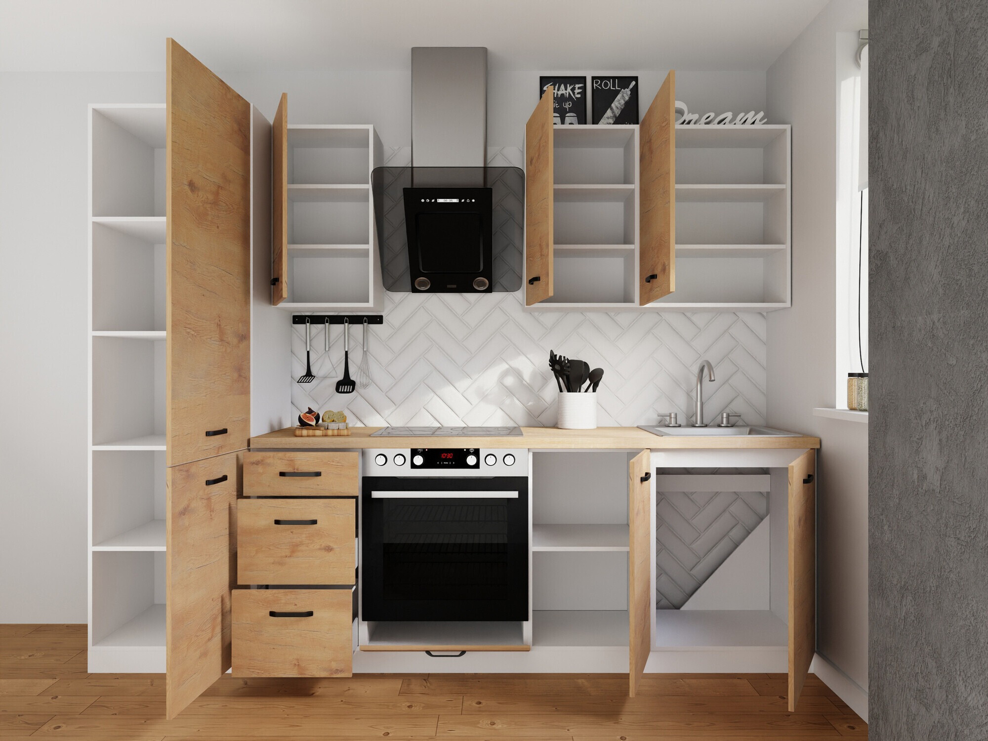 Модульный кухонный гарнитур Amper Lancelot 169