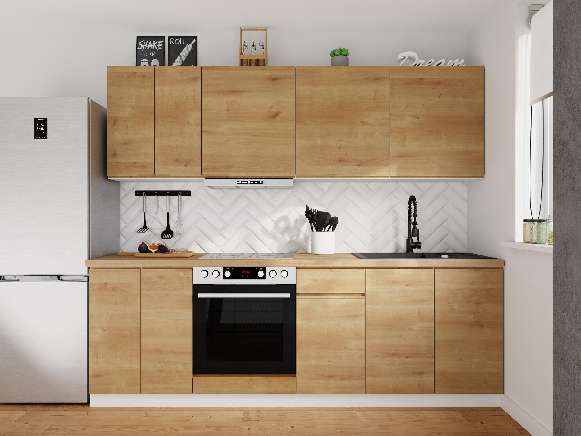 Moduļu virtuves komplekts Soli Oak 163