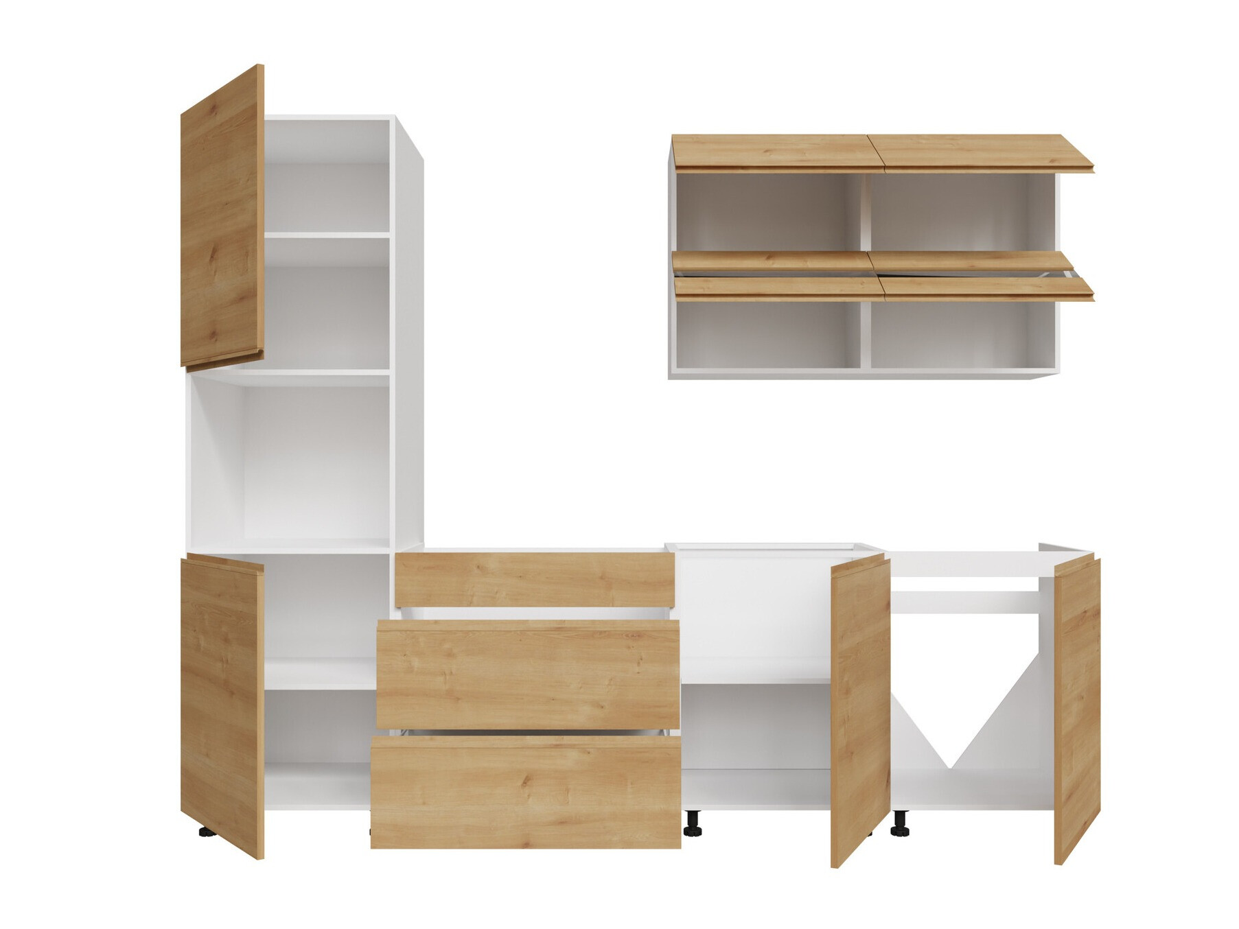 Moduļu virtuves komplekts Soli Oak 164