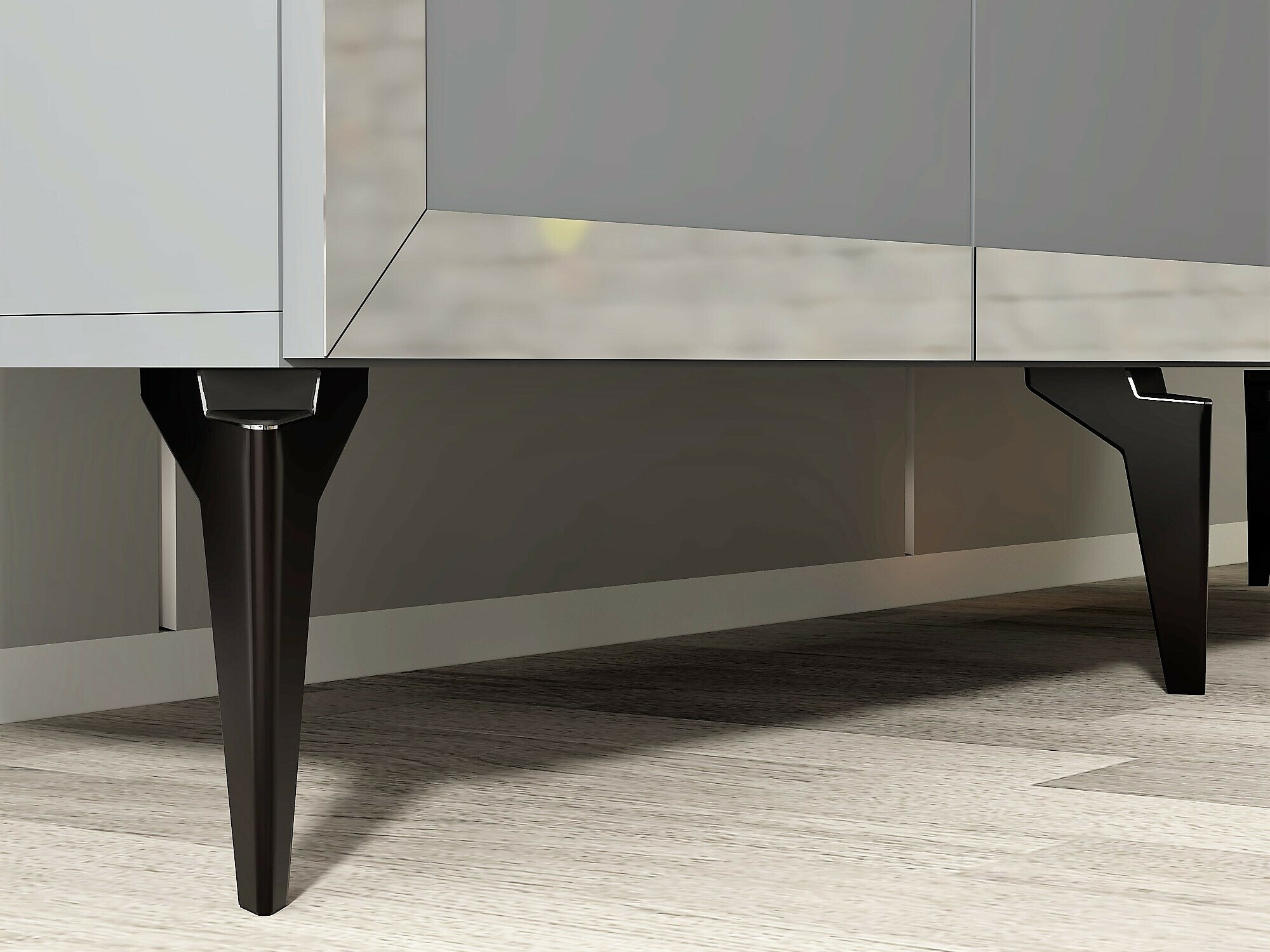 Skapis Asheboro 169 (Antracīts + Sudraba)