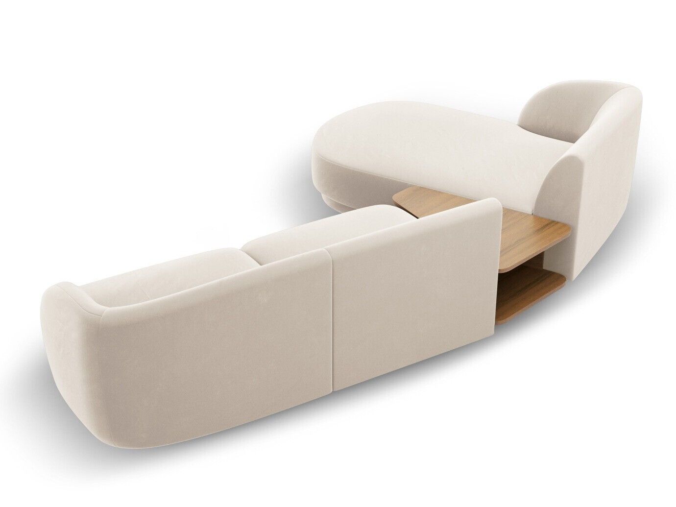 Модульный угловой диван Tivlomi 117 (Bluvel 22)