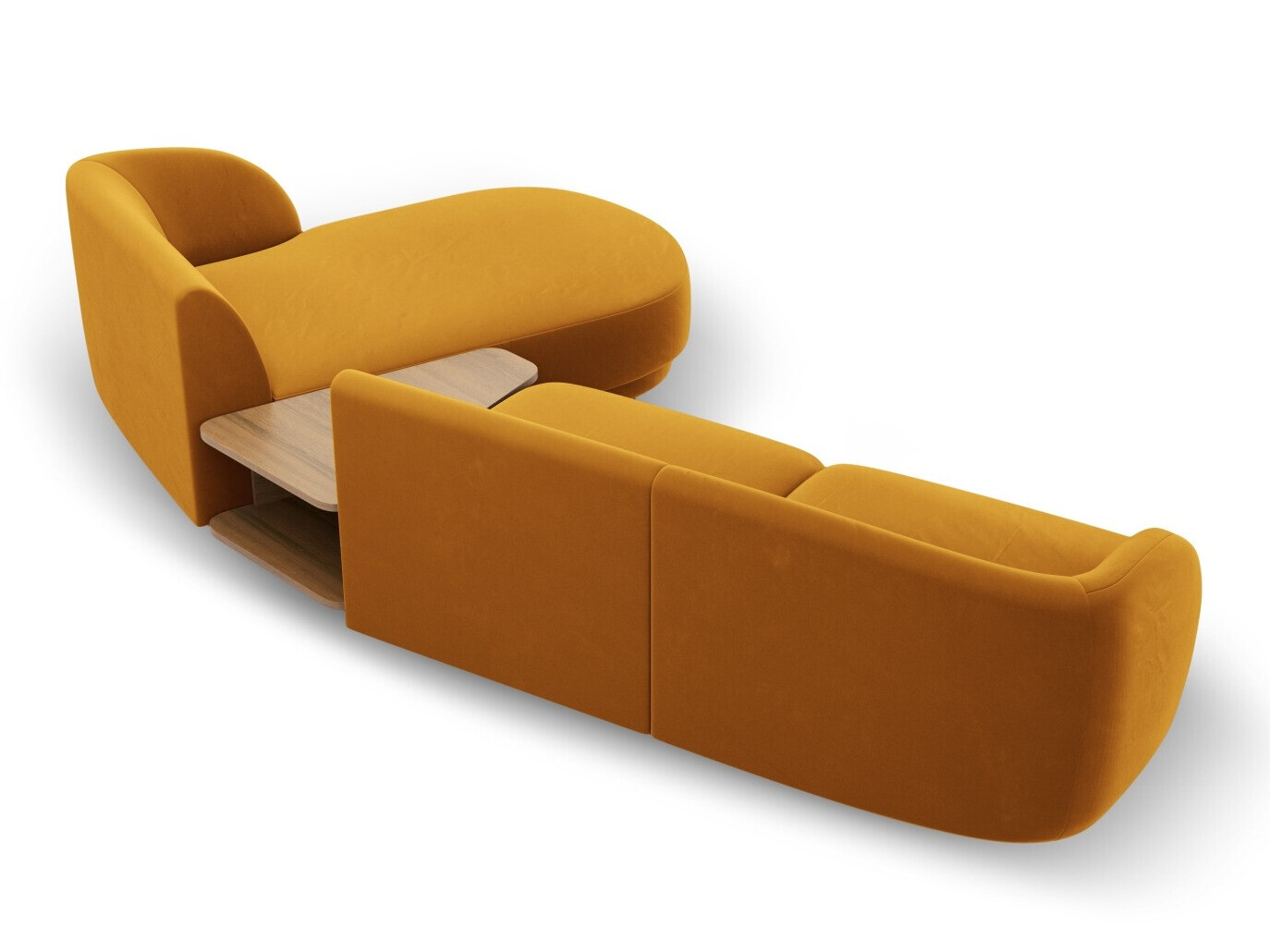 Модульный угловой диван Tivlomi 117 (Bluvel 68)