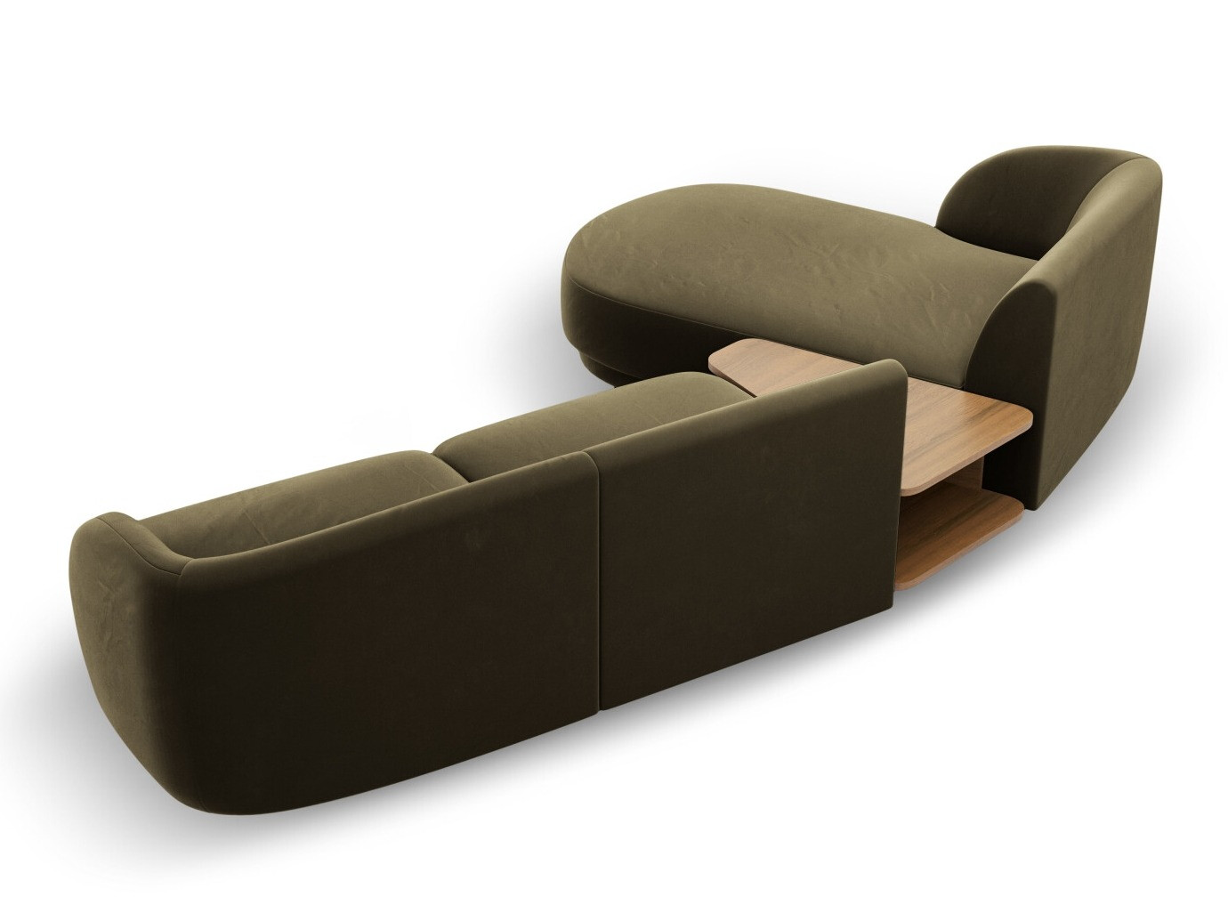 Модульный угловой диван Tivlomi 117 (Bluvel 77)