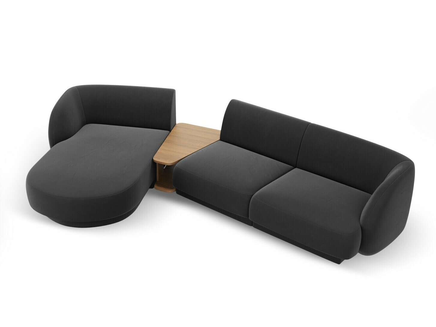 Moduļu stūra dīvāns Tivlomi 117 (Bluvel 14)